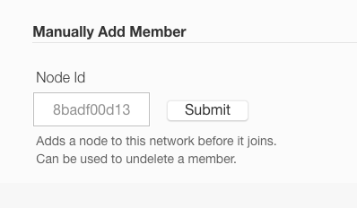 Manually add member