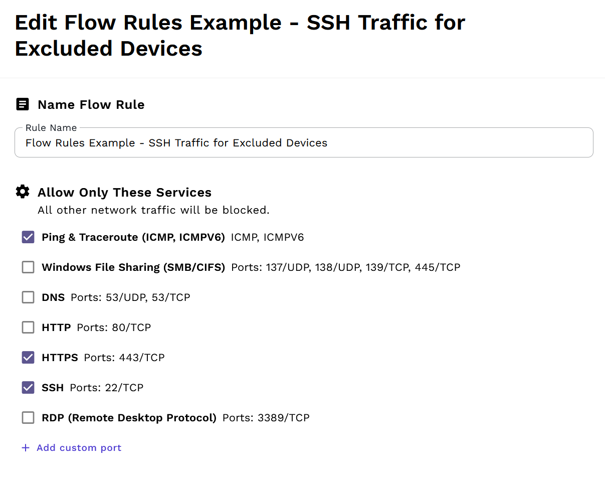Add Second Flow Rule