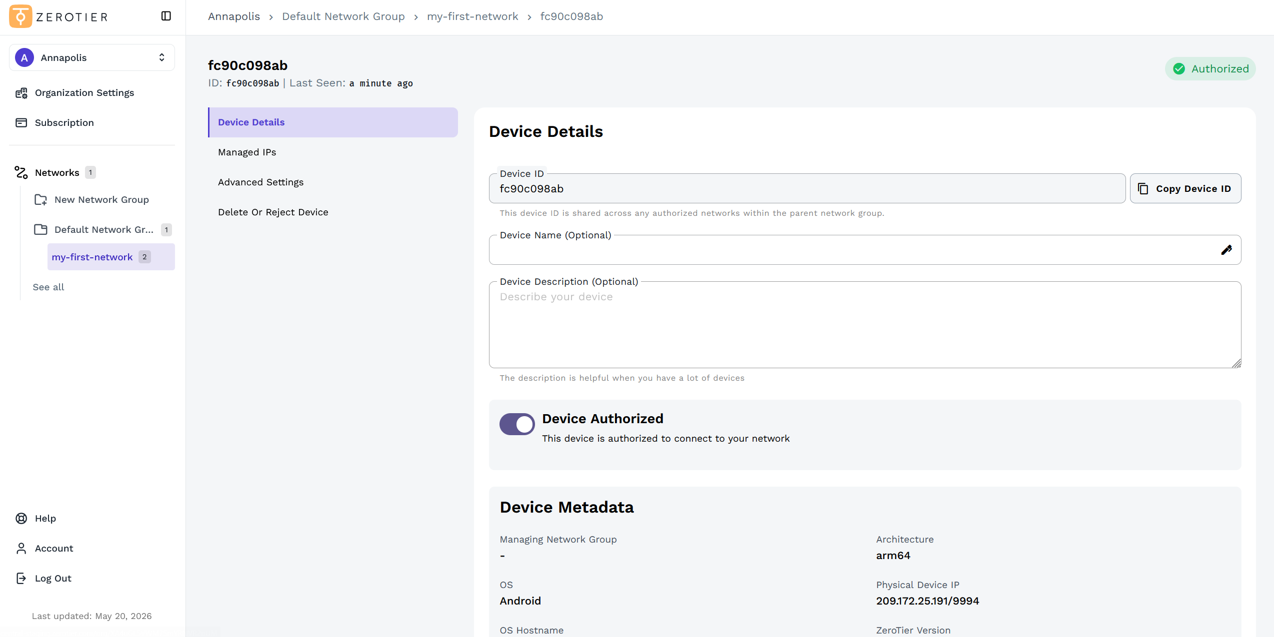 Device Management Options