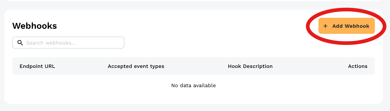 Add Webhook Button